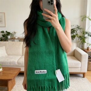 Acne Green Scarf